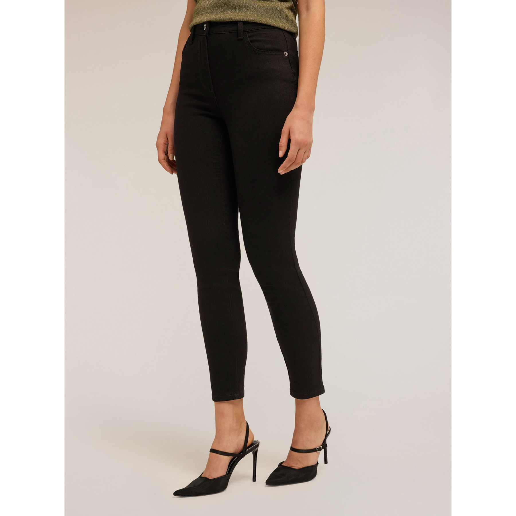 Motivi - Jeans skinny black wash - Nero