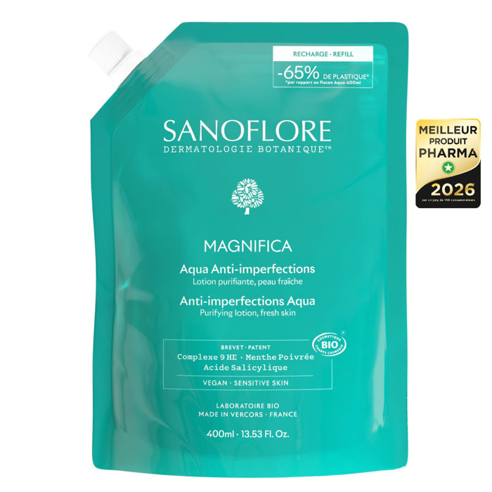 Aqua Magnifica - Eau de Soin Purifiante Eco-Recharge 400 ml