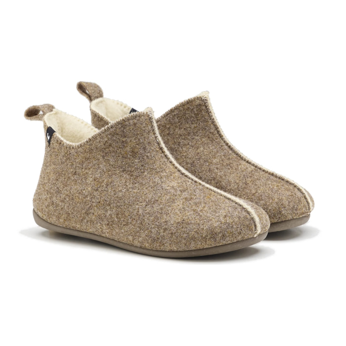 Zapatillas De Casa Rika Taupe