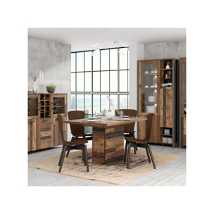 Table extensible en bois L160/200cm effet bois vieilli - FRED