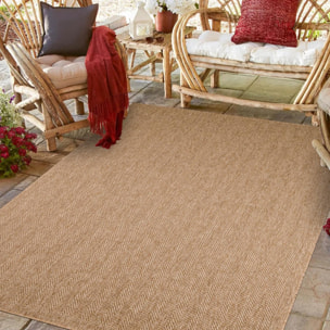 Tapis extérieur tissé kilim rectangle NEGO