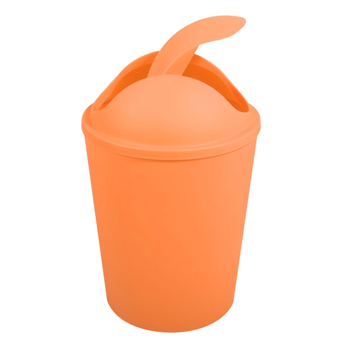 Cubo de basura  "AKO" 5,5L con tapa abatible Naranja