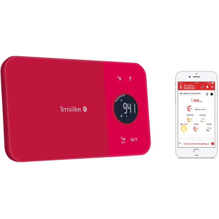 Balance connectée TERRAILLON NUTRITAB Cranberry