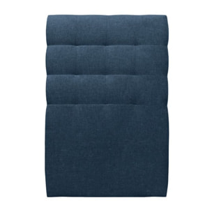 Lit avec tête de lit capitonnée tissu et sommier tapissier Ep14