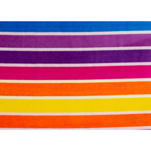 Telo Mare Spugna Jacquard Spiaggia Disegno Rayas