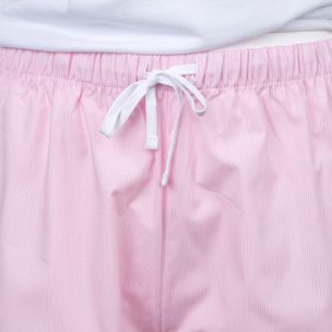 Pigiama leggero DONNA righe rosa