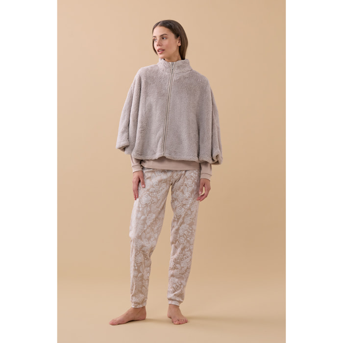 Poncho donna eco pelliccia articolo lurex Noidinotte