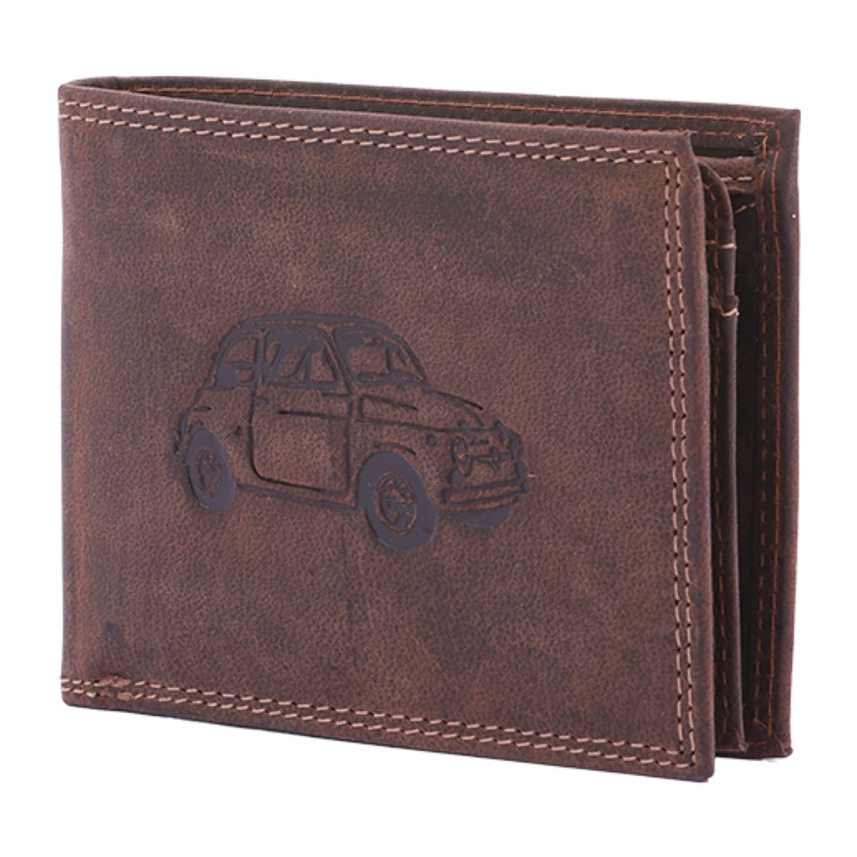 Portafoglio  da uomo In Vera pelle Made in Italy 9,5x12,5x2,5 cm