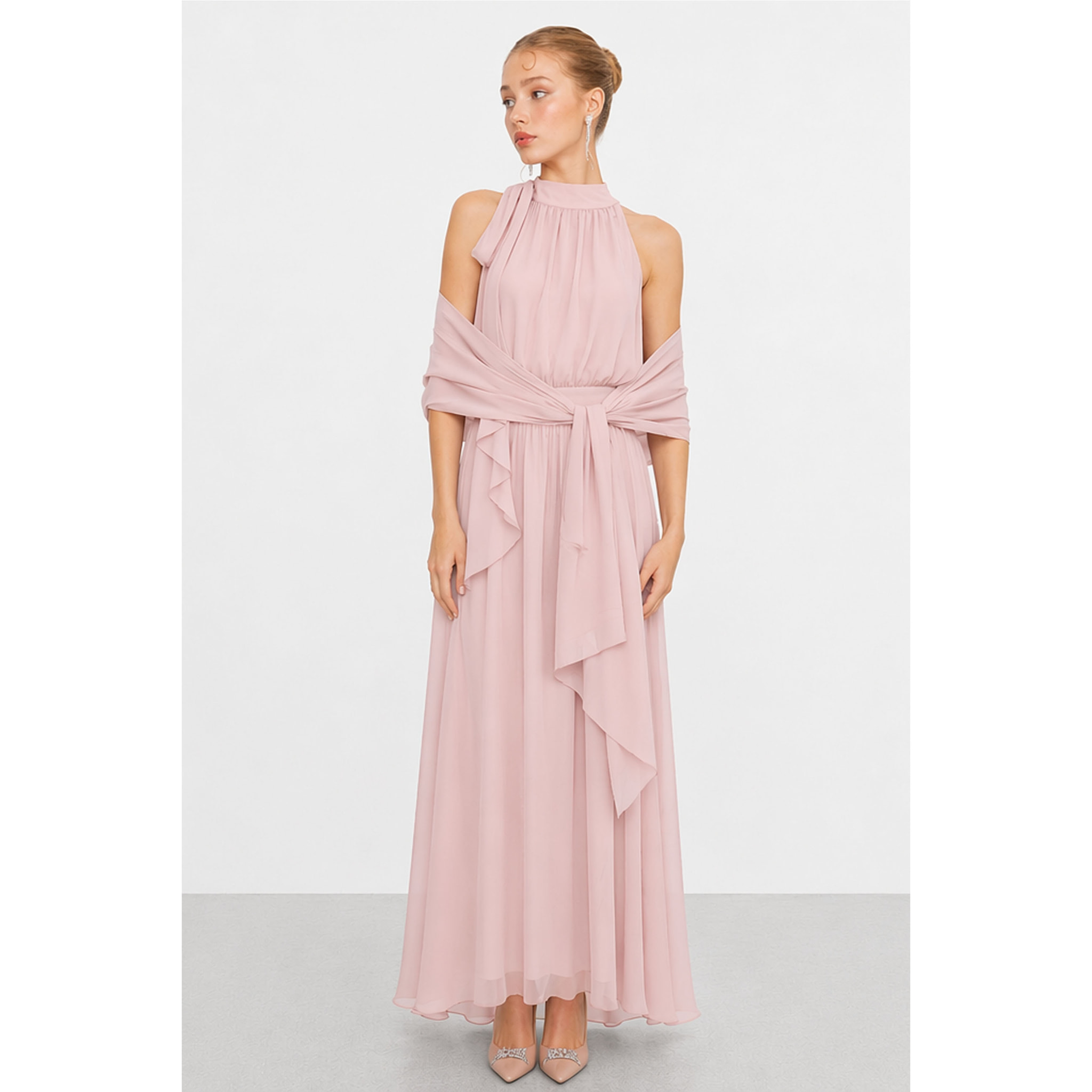 Kocca - Abito lungo da cerimonia con scollo all'americana Donna