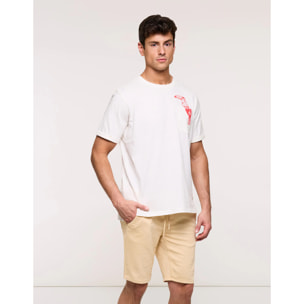 Camiseta Manga Corta Blanca - Patchpalm