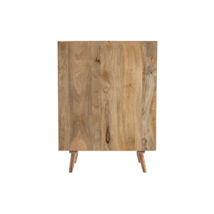 Buffet haut en bois manguier massif 3 portes coulissantes L85 cm ALBA