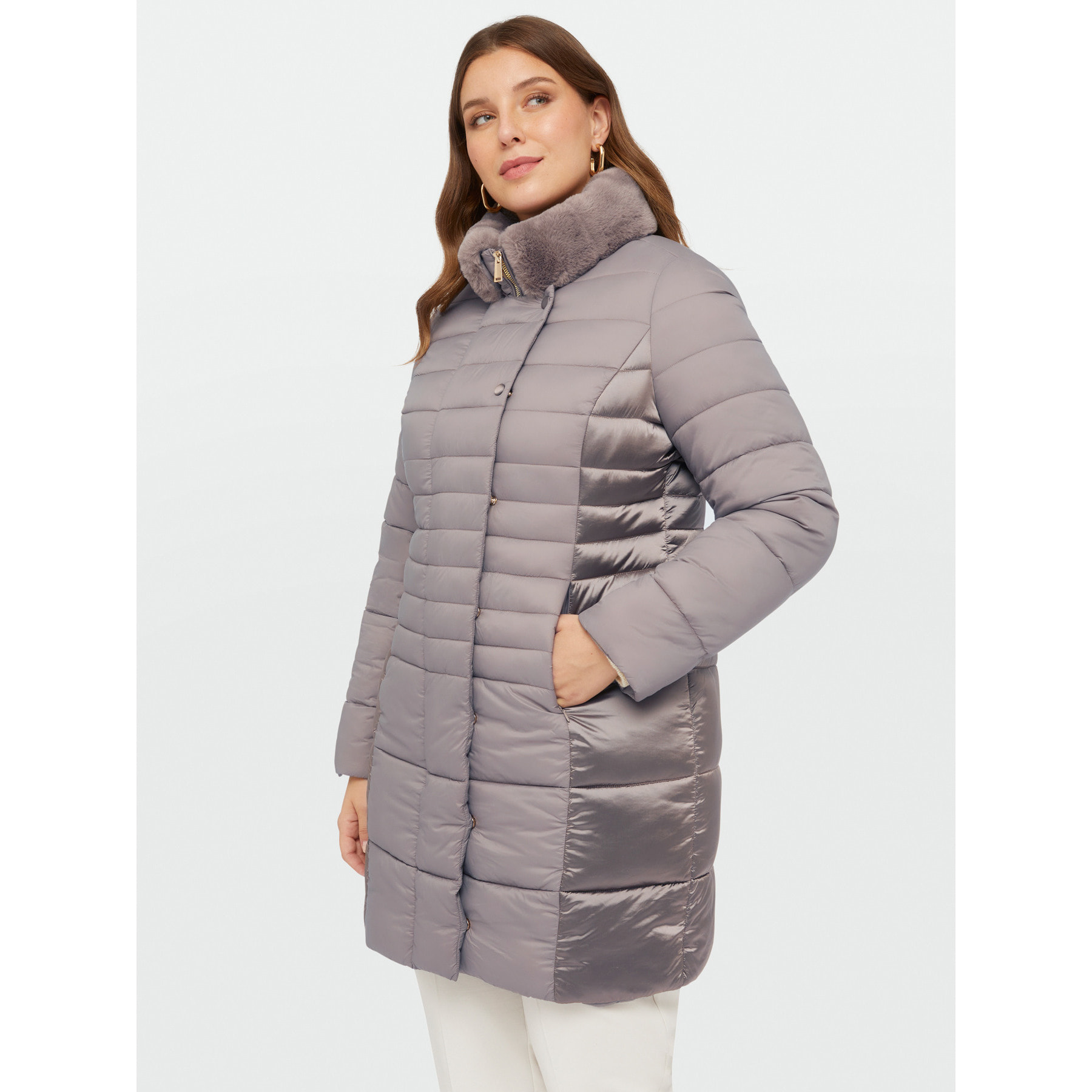 Fiorella Rubino - Plumífero con interior de Sorona® Aura - Beige