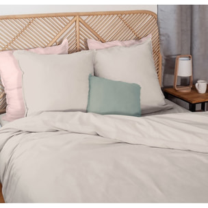 Parure housse de couette 3PCS en Lin et coton lavé 57 fils - DUNE