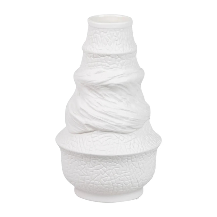 Florero Ceramica Blanco Itaca 35x14x39 Cm