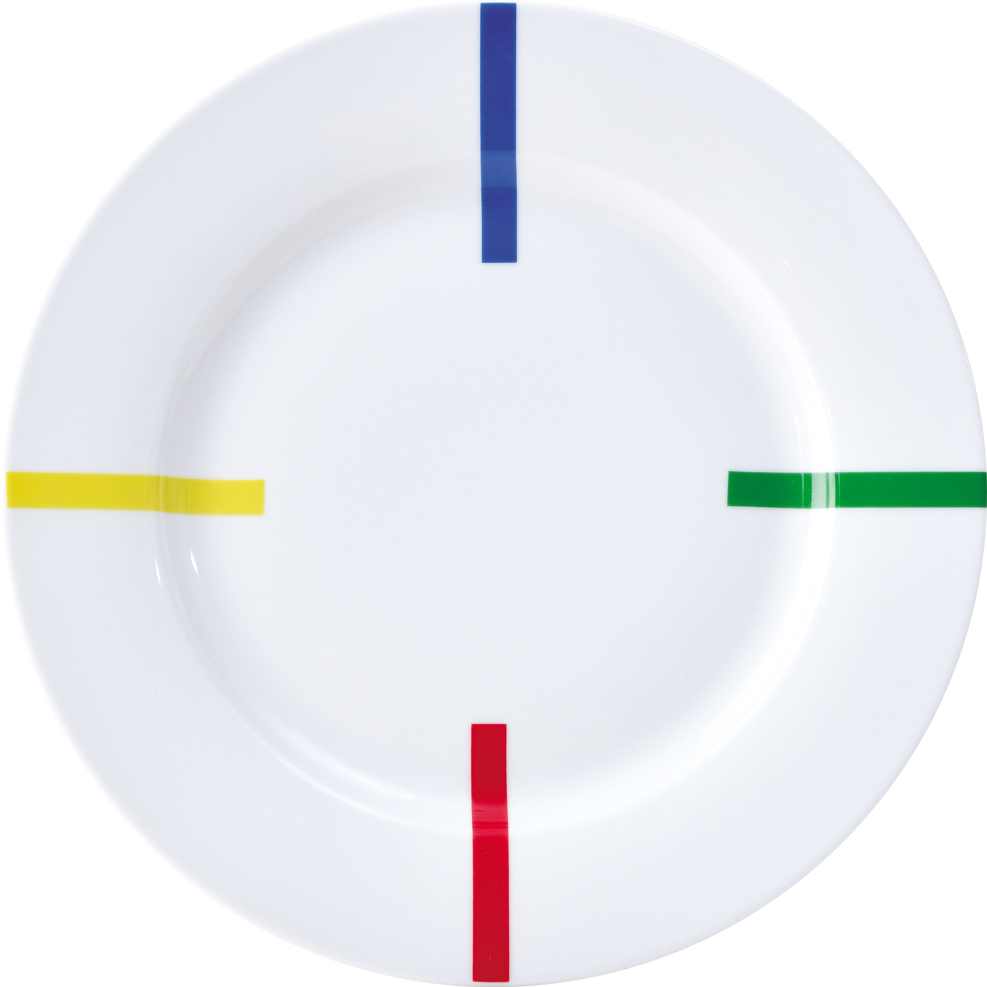 Set 4pc plato llano porcelana, benetton