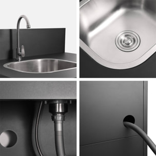 Cuisine extérieure 6 modules acier  THIRA