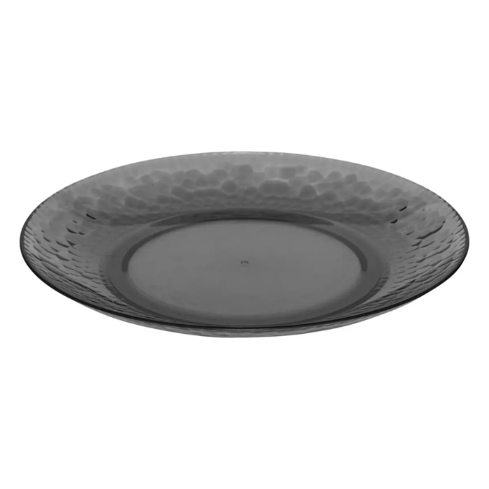 Assiette "Estiva" gris charbon D20cm