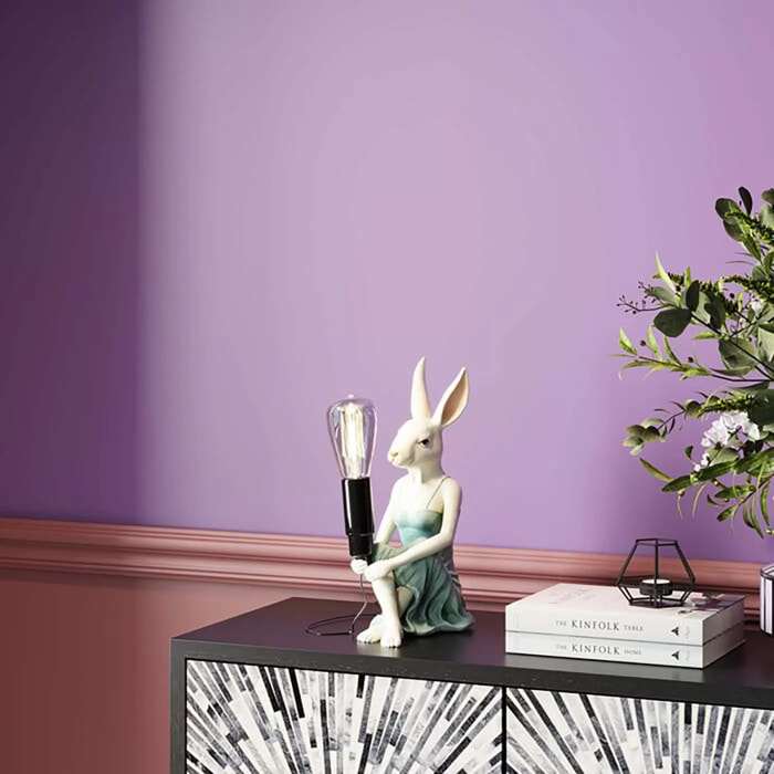 Lampe lapine en robe Kare Design
