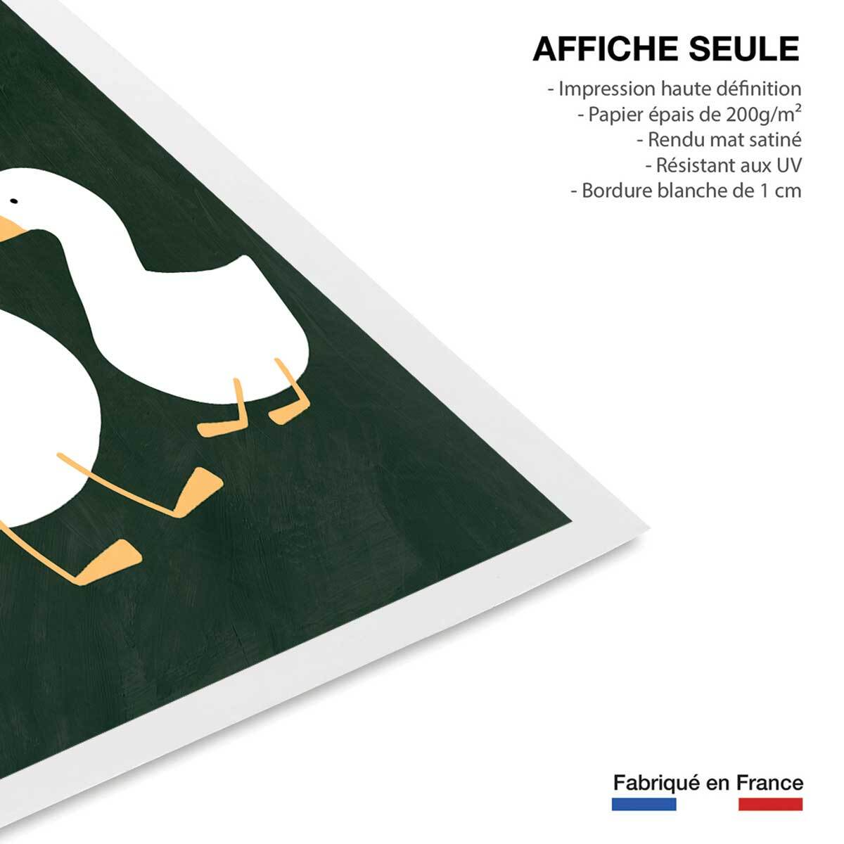 Affiche enfant oie  Affiche seule