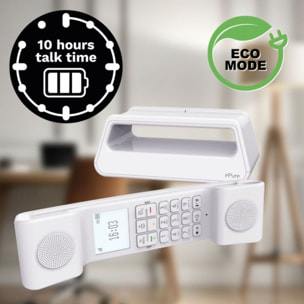 Téléphone sans fil ALCATEL ePure Iconic Blanc