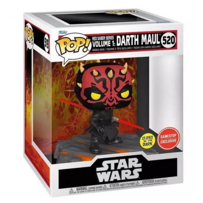 Star Wars Pop! Deluxe Vinile Figura Red Saber Series Volume 1: Darth Maul(gw) 9 Cm Funko