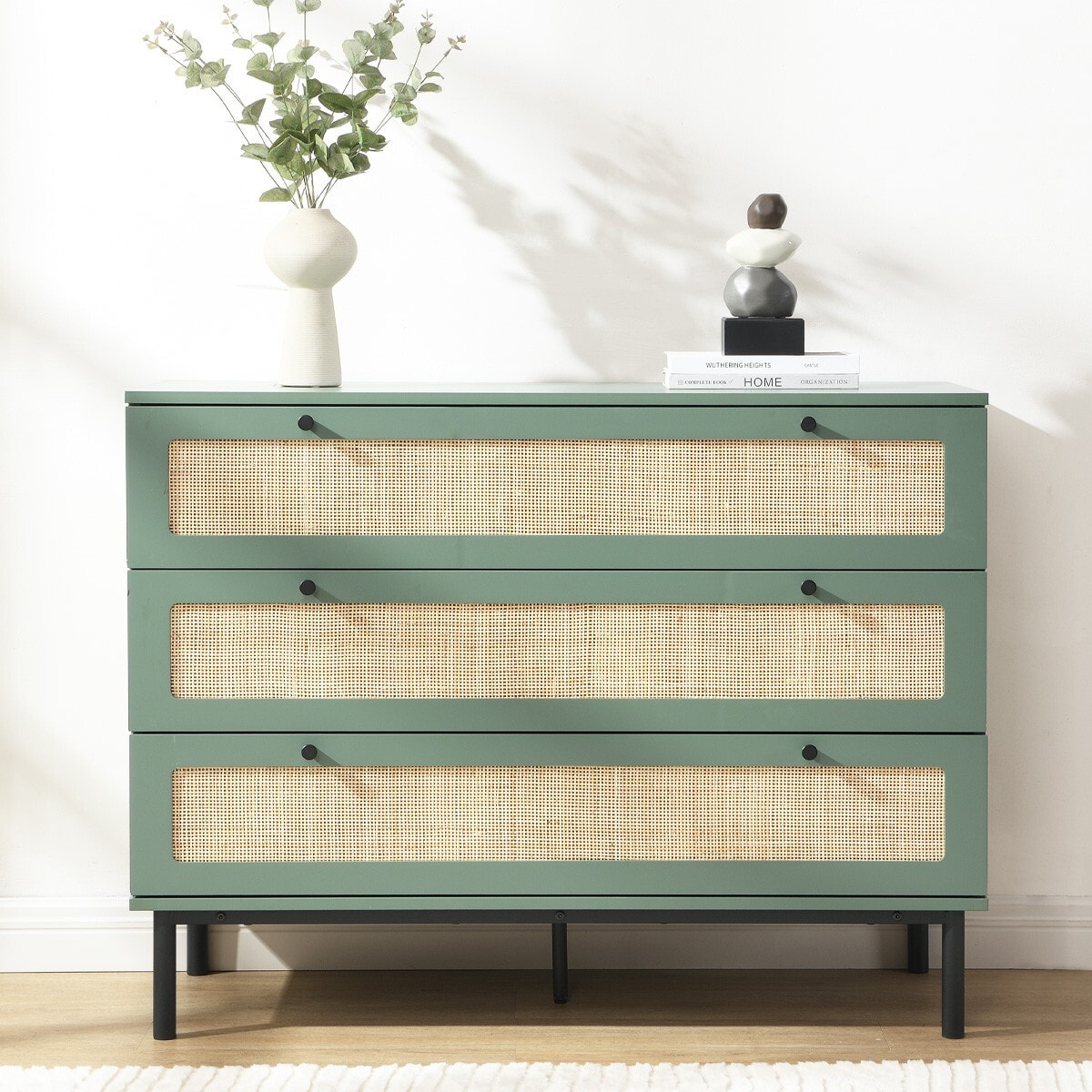 Commode 3 tiroirs en cannage - LUMA