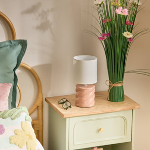 Lampe Noly H27cm peche