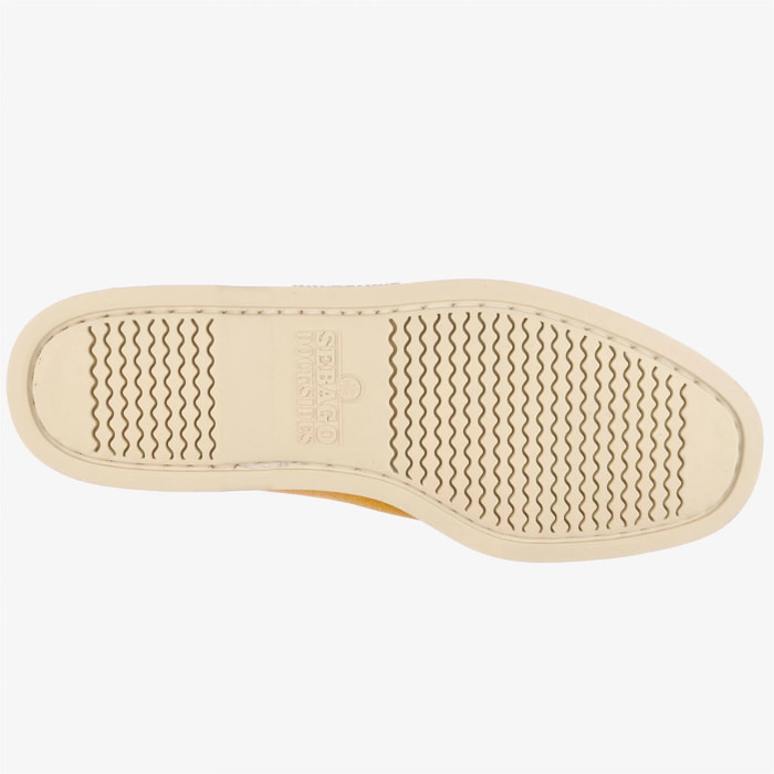Sebago - Docksides Uomo Giallo - PORTLAND WASHED CANVAS