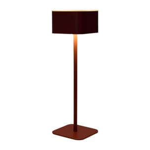 Lampe - HOME DECO FACTORY - TERRA - Rechargeable - Tactile - Rouge