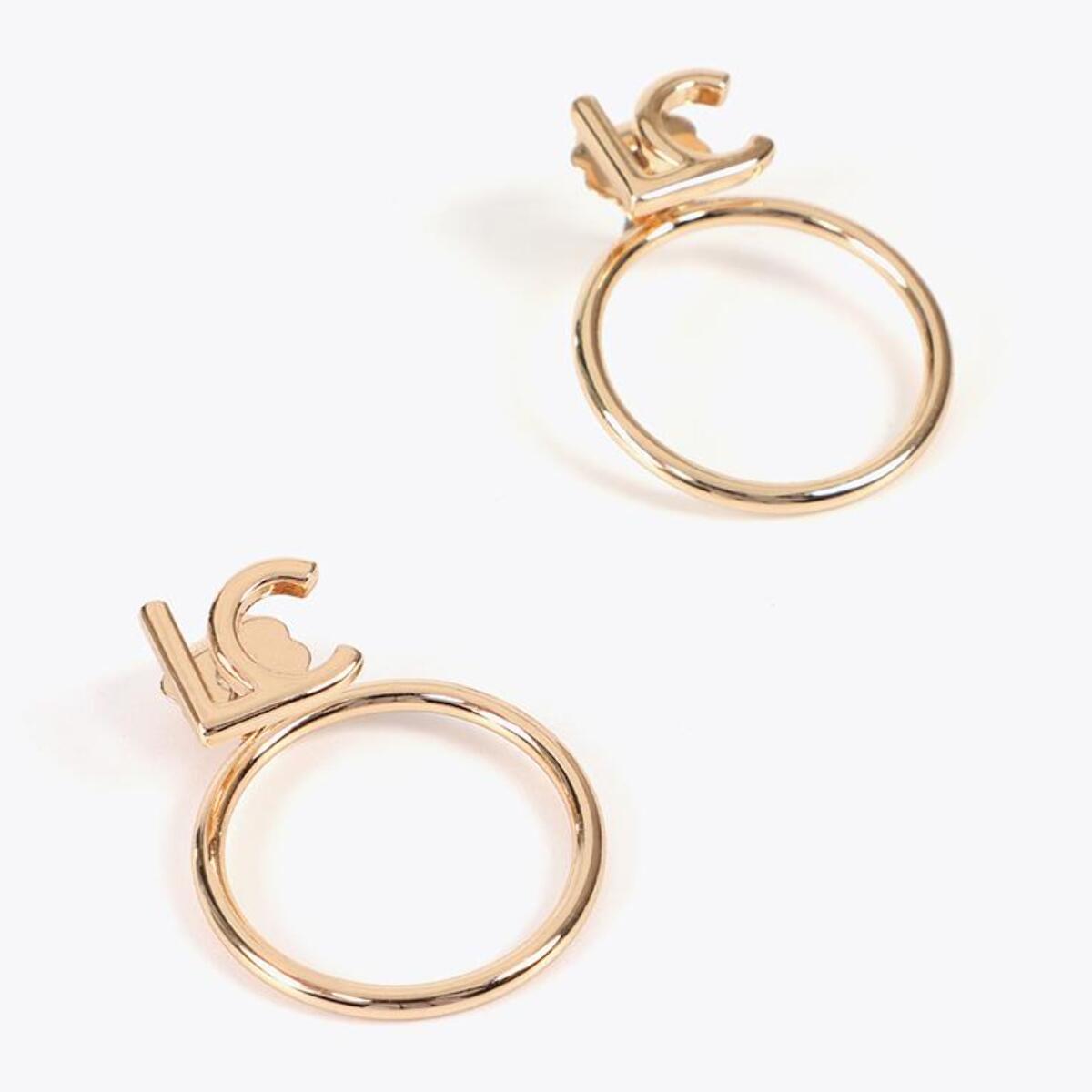 Orecchini a cerchio frontali LC