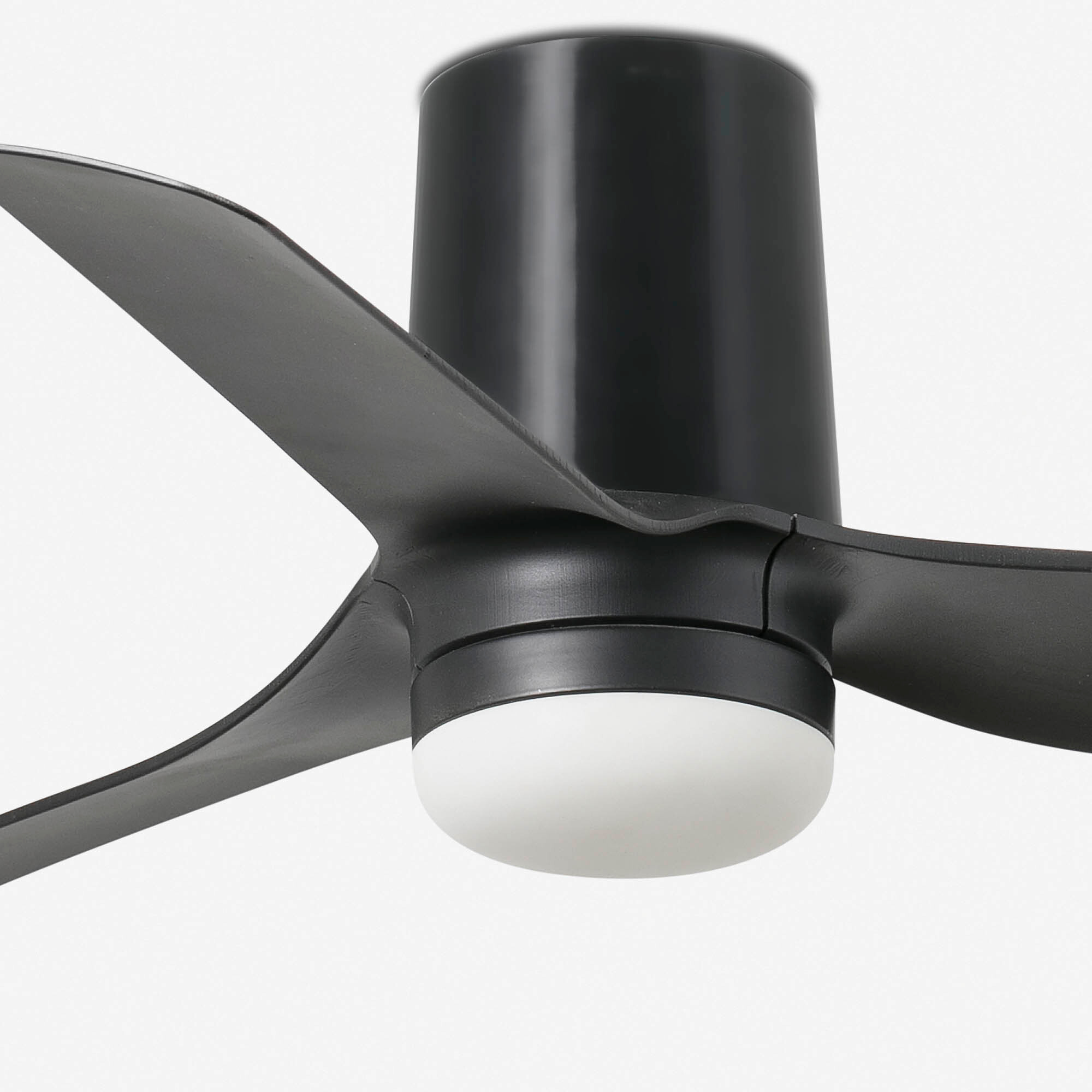 MINI PUNT TUB S LED Ventilateur de plafond noir/noyer TUYA
