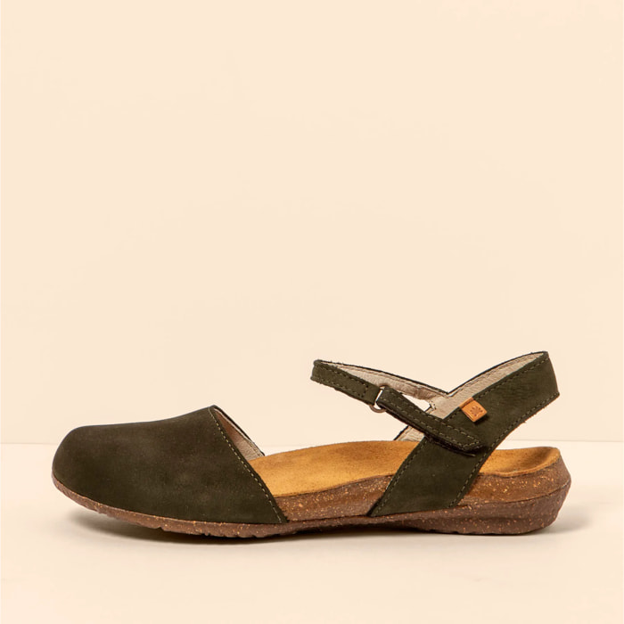 Sandalias N412 NOBUCK LAVADO KAKI / WAKATAUA color Kaki