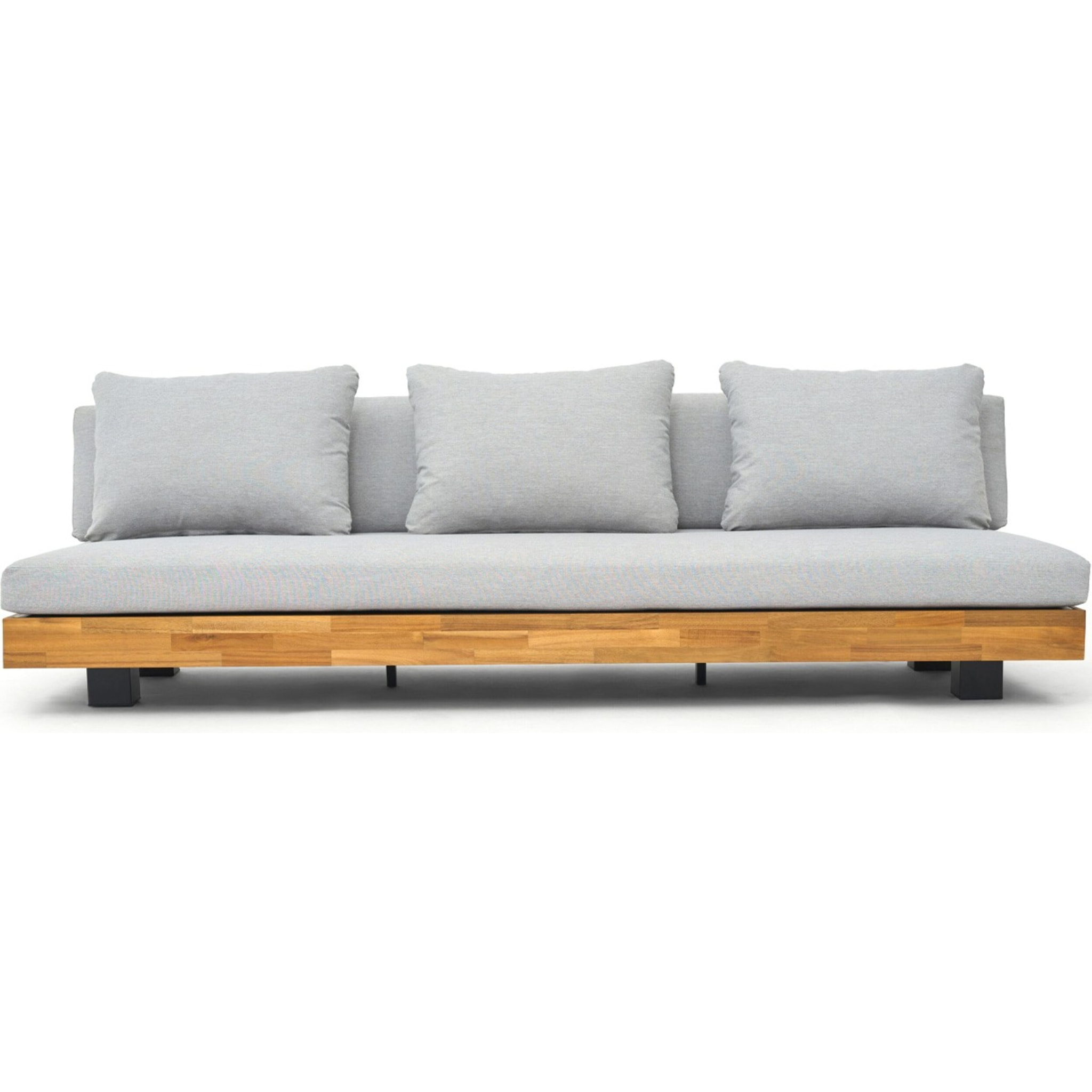 Canapé de jardin 3 places en bois FSC - CAPRI