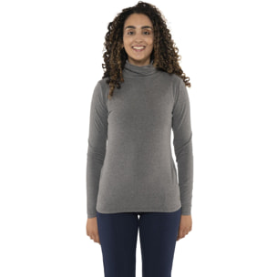 Camiseta de manga larga con cuello alto para mujer 'Never Without'