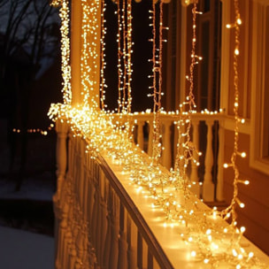 Guirnalda de iluminación navideña con led blanco extra cálido