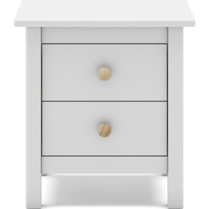 Table de chevet enfant 2 tiroirs en bois - MELVIN