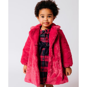 Abrigo pelo fucsia