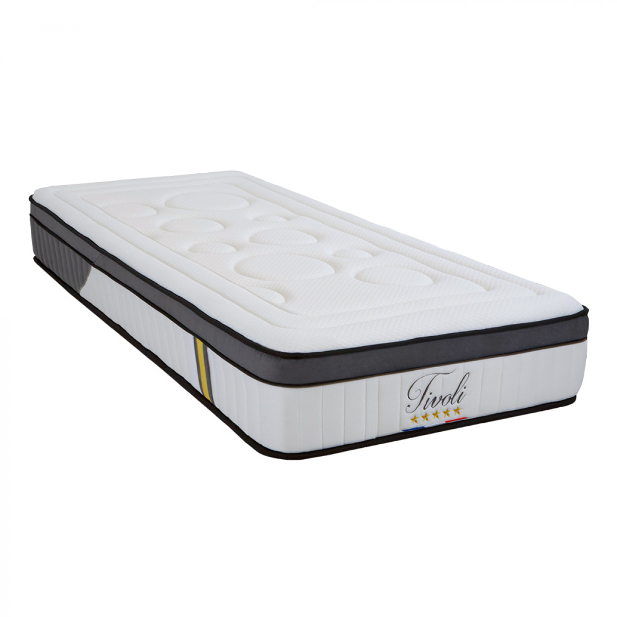 Ensemble Matelas Memoire de forme Tivoli avec sommier en bois