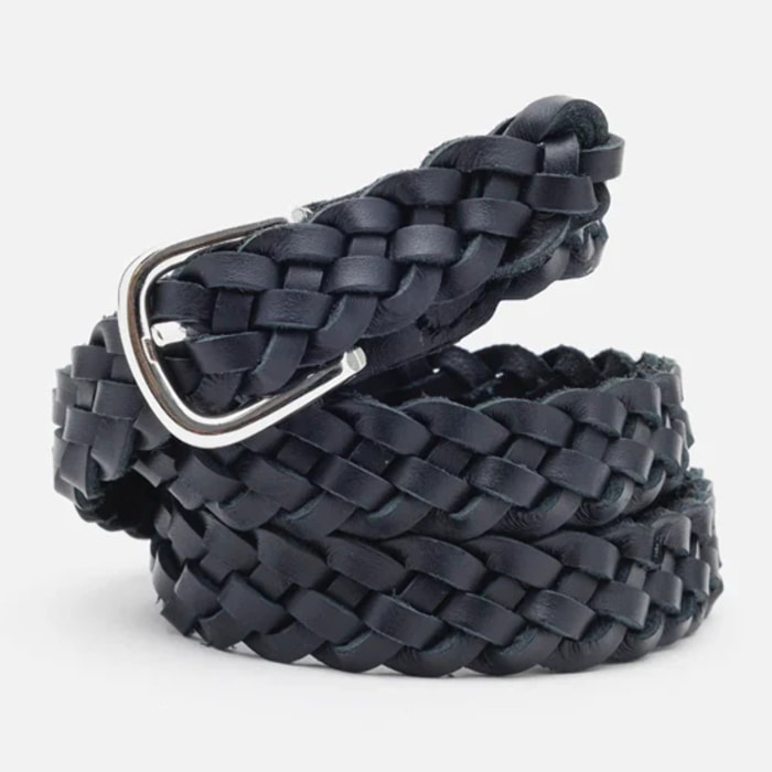 Cinturón Trenzado Piel con Hebilla - Katrina