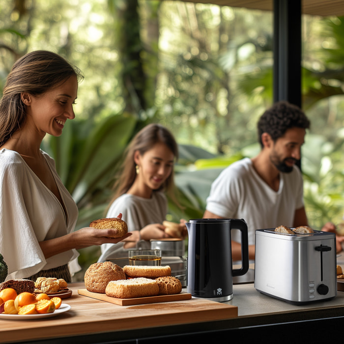 Hervidor eléctrico foodies de 1,7l y 2200w masterpro