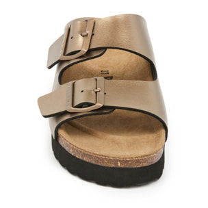 Sandalo con zeppa BILLOWY MARRONE