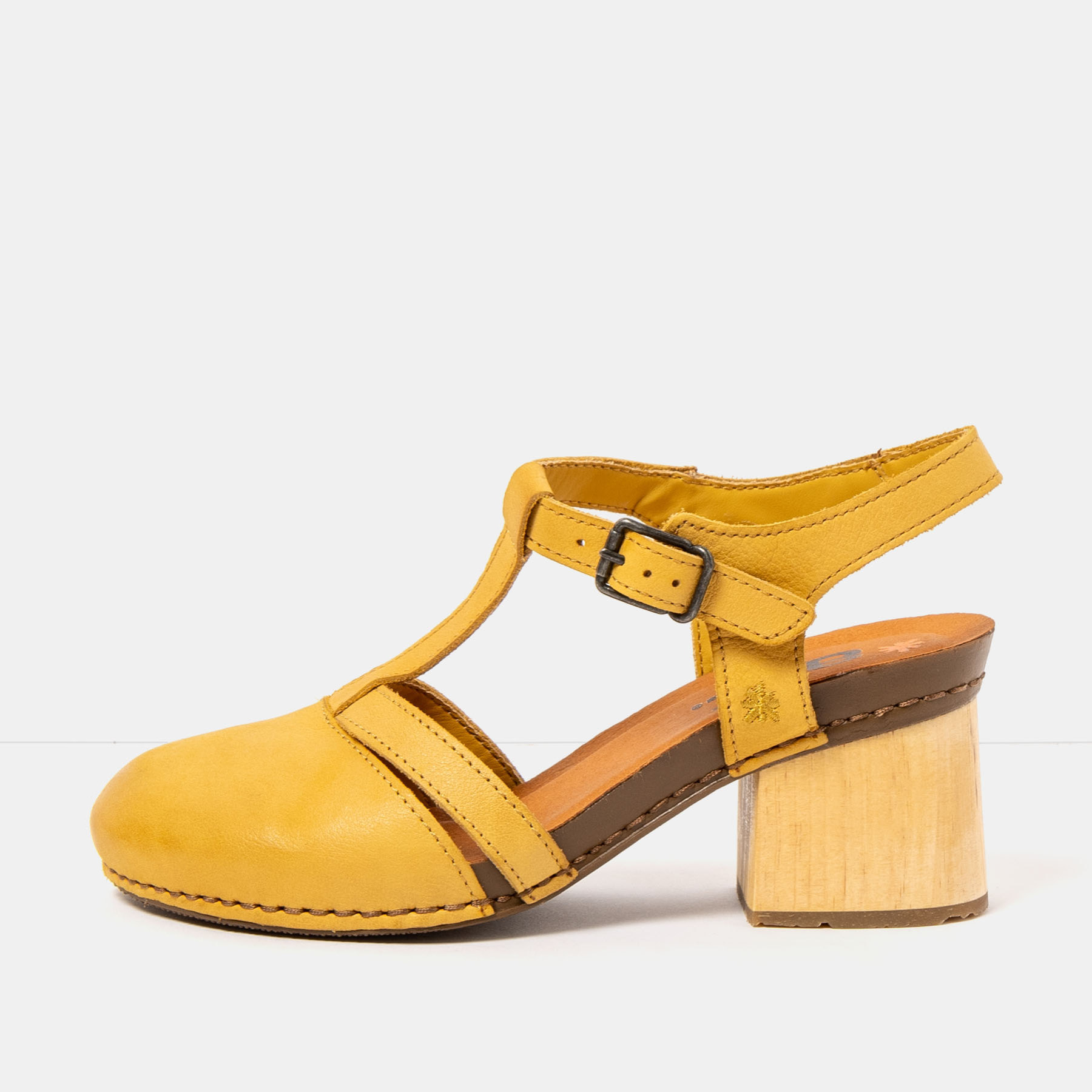 Sandalias con tacón 1874 ROMA YELLOW/ I WISH color Yellow
