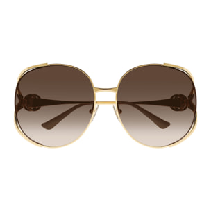 Gafas de Sol Gucci GG0225S-007 de Metal Mujer 63 mm