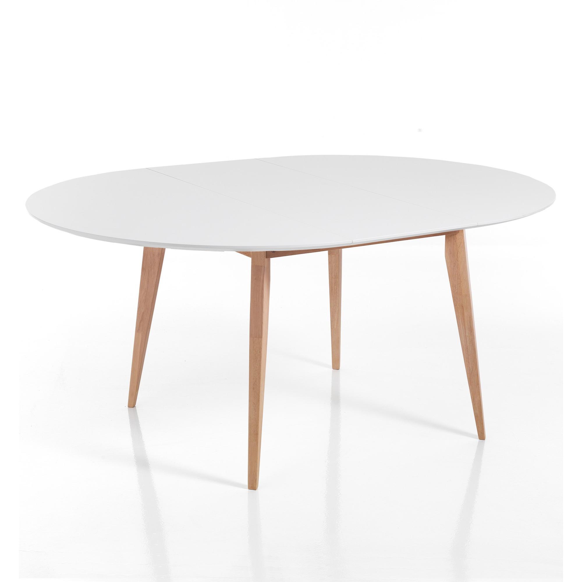 Tomasucci Table ronde extensible JAK Blanc