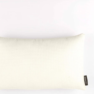 Housse de coussin Waffle Naturel 30x50 cm