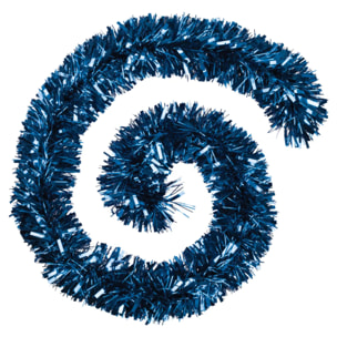 Guirlande boa brins fins 15cmx2m 8 plis bleu nuit