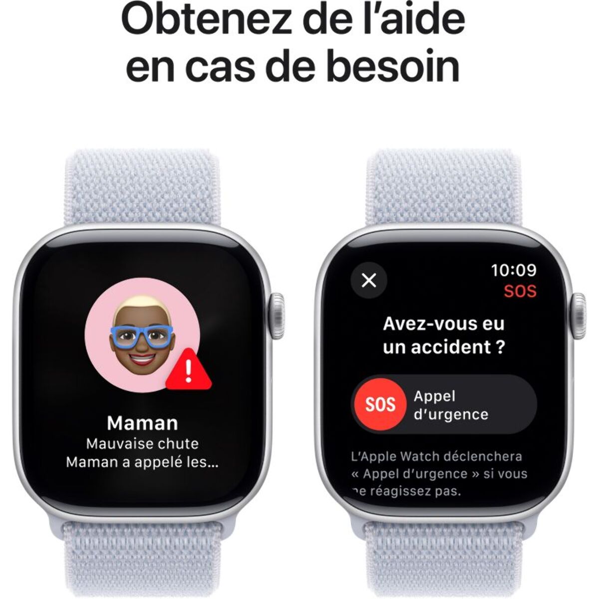 Montre connectée APPLE WATCH Serie 10 46mm Alu/Argent Loop Cellular