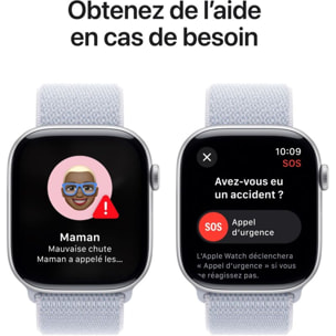 Montre connectée APPLE WATCH Serie 10 46mm Alu/Argent Loop Cellular