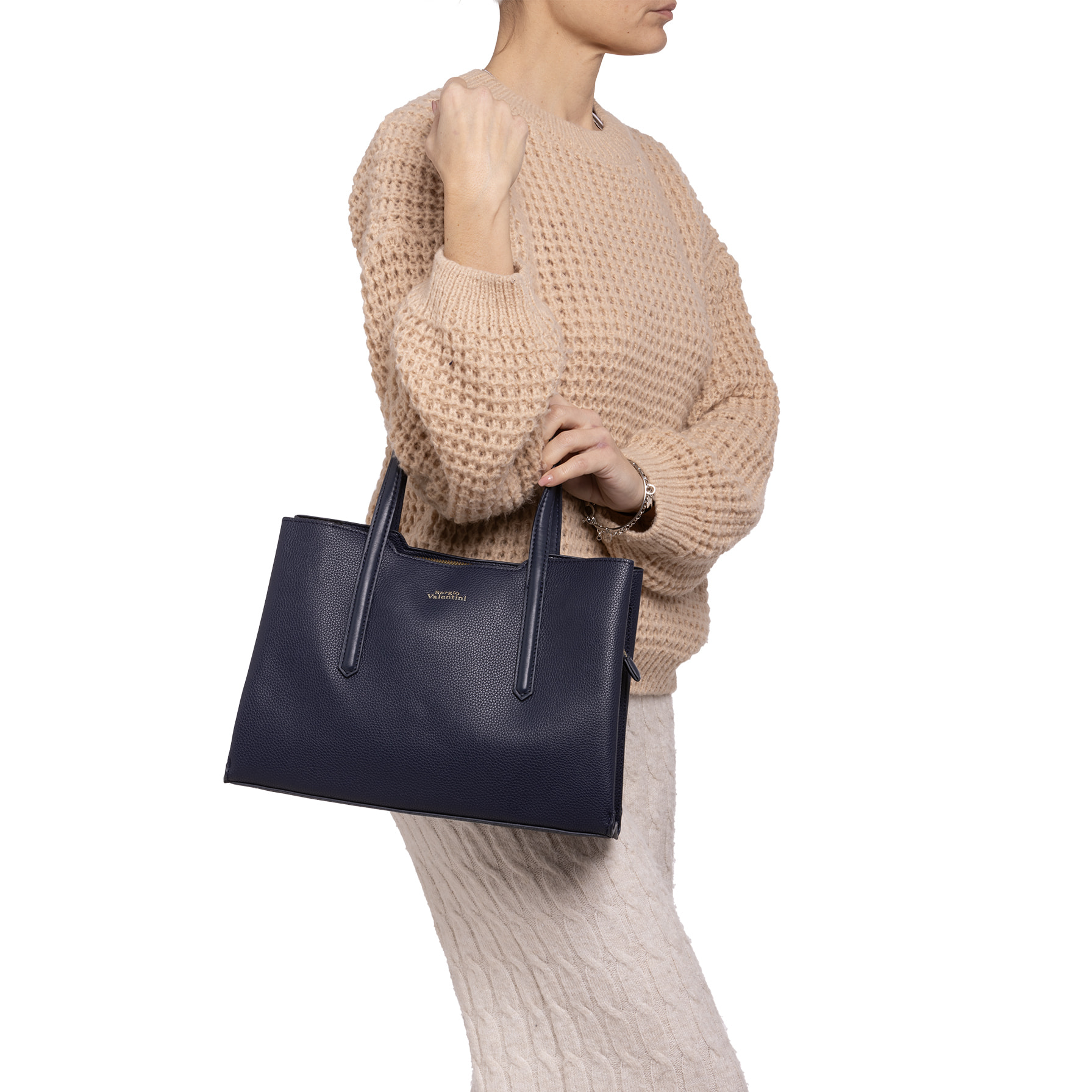 Borsa a mano  da donna ecopelle Prodotto Vegano 23x32x11 cm