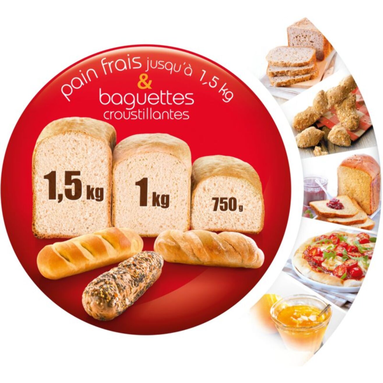 Machine à pain MOULINEX pains du monde OW611810